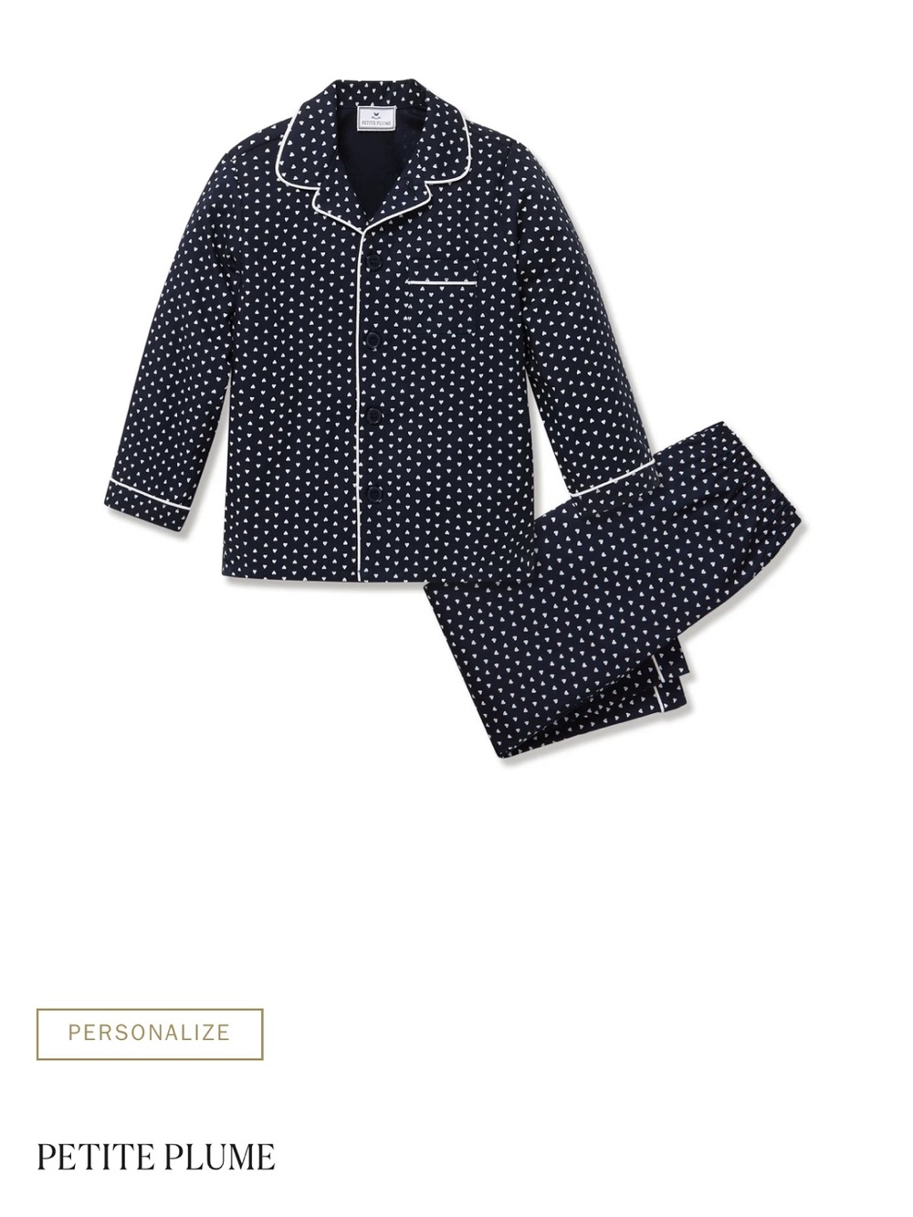 NWT Petite Plume Midnight Hearts Set - Unisex